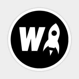 The W Rocket Logo Magnet